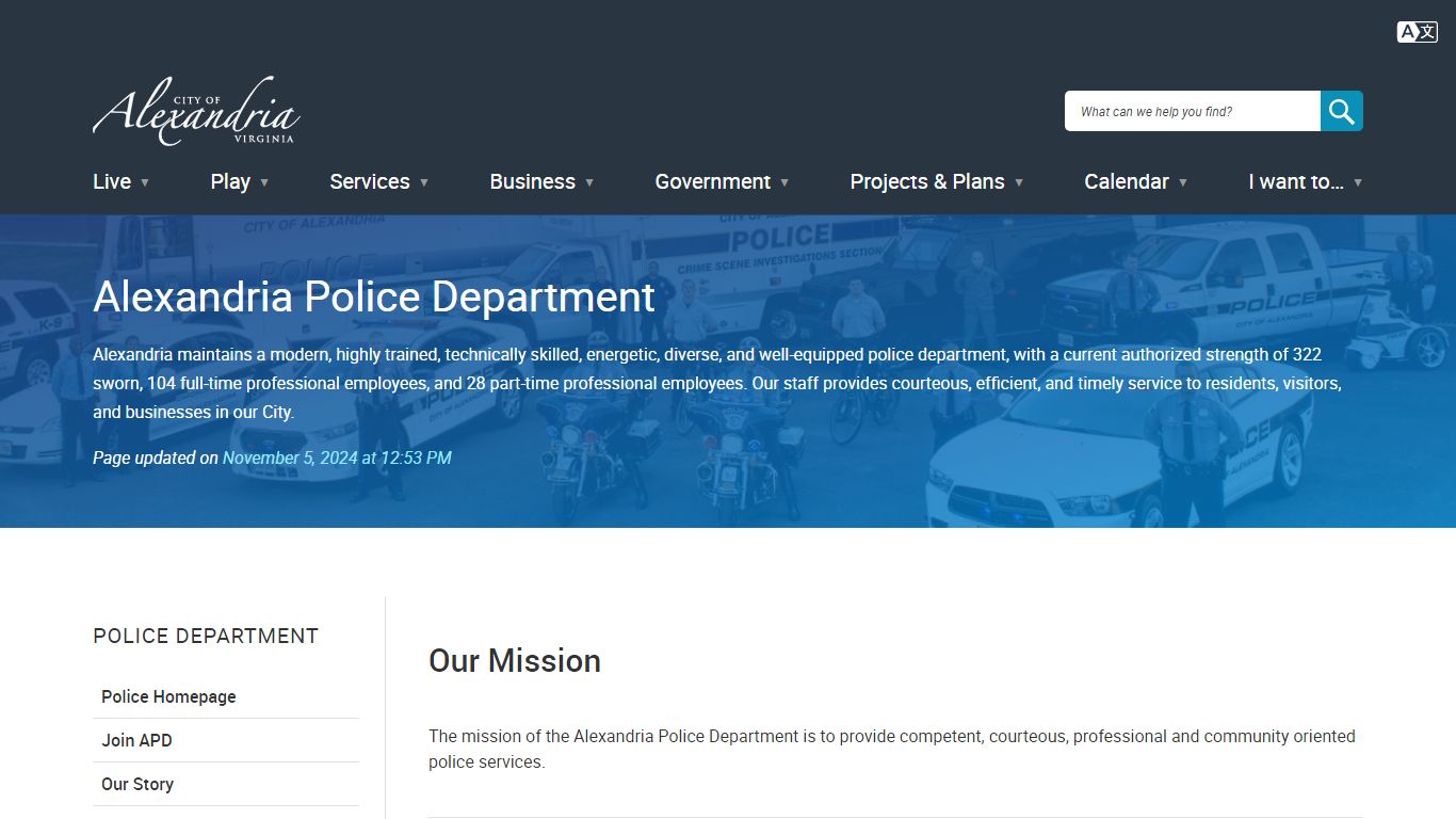 Alexandria Police Department - City of Alexandria, VA